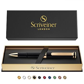 Amazon | Scriveiner Black Rollerball EDC Luxury Pen